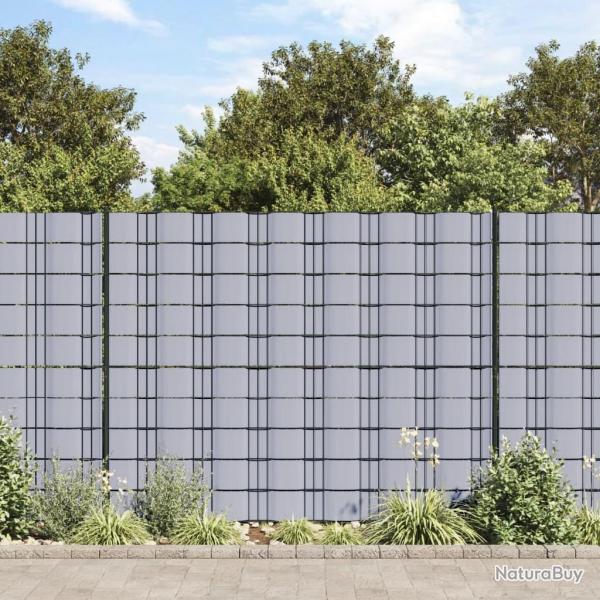 �cran d'intimit� de jardin PVC 70 x 0,19 m Gris clair