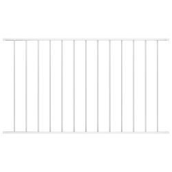 Panneau de cl&ocirc;ture Woerden en acier thermolaqu&eacute; blanc 1,7&nbsp;x&nbsp;1,17&nbsp;m