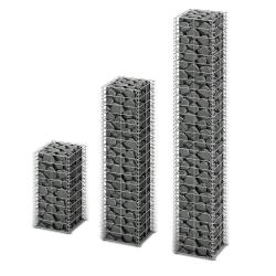 3 gabions en fil galvanis&eacute;