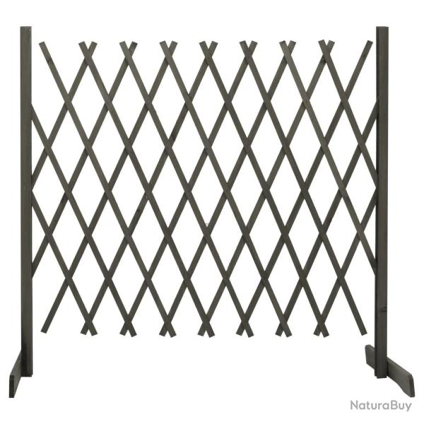 Cl�ture en treillis de jardin Gris 180x100 cm Bois de sapin