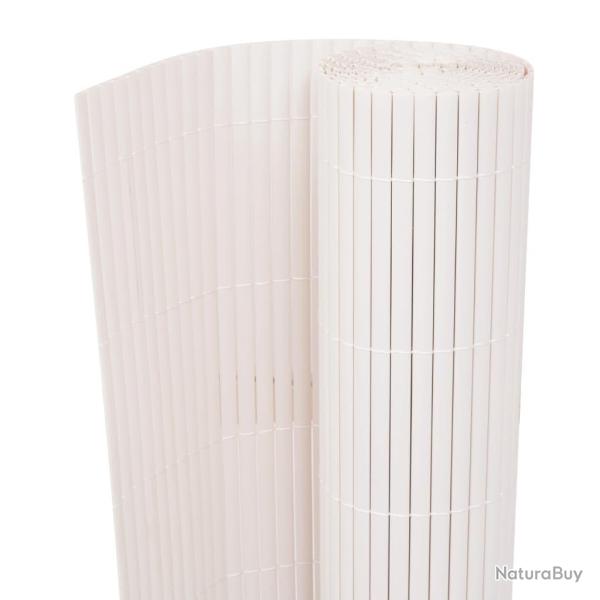 Cl�ture de jardin Double face 90 x 500 cm Blanc