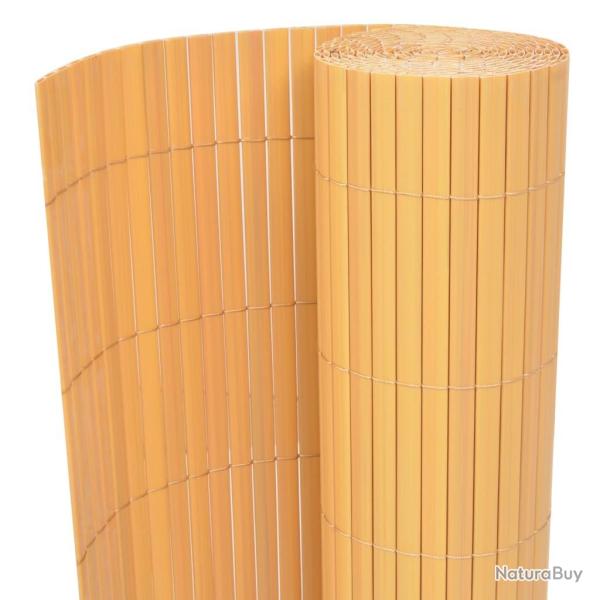 Cl�ture de jardin Double face PVC 90 x 500 cm Jaune