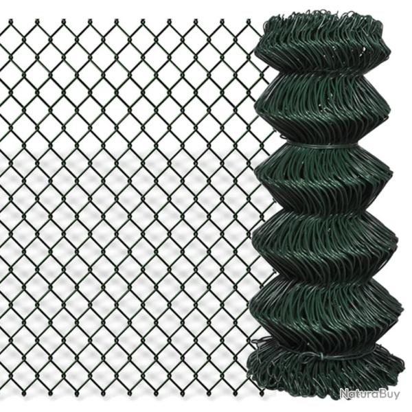 Cl�ture � mailles losang�es Acier 0,8x15 m Vert