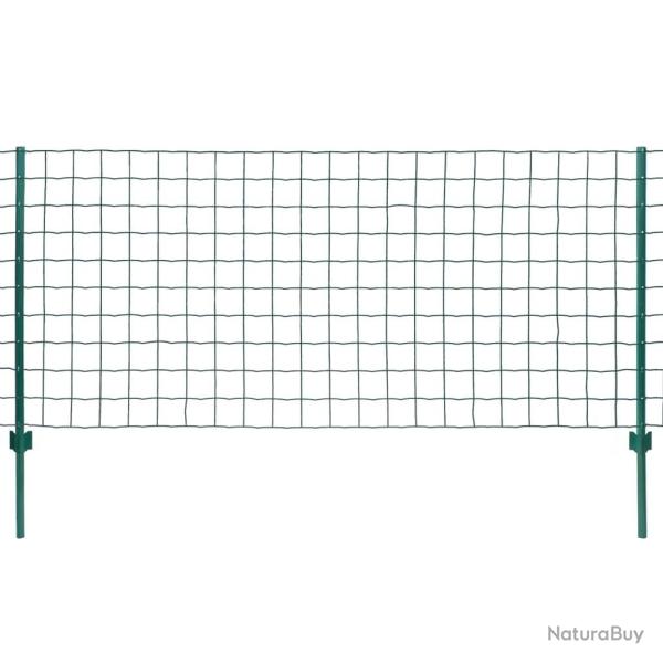 Clture Euro Acier 20x1 m Vert alsavelo