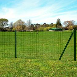 Cl&ocirc;ture Euro Acier 10 x 1,7 m Vert