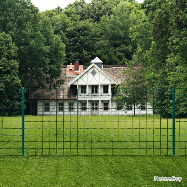 Cl�ture Euro Acier 20x1,5 m Vert