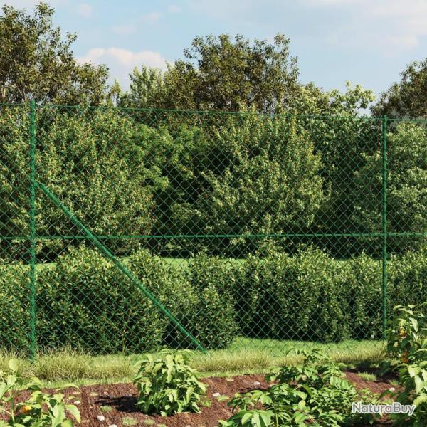 Cl�ture � mailles losang�es avec bride vert 1,8x25 m