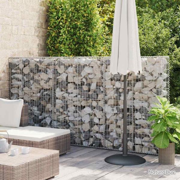 Mur en gabion avec couvercles Acier galvanis� 300 x 50 x 150 cm alsavelo