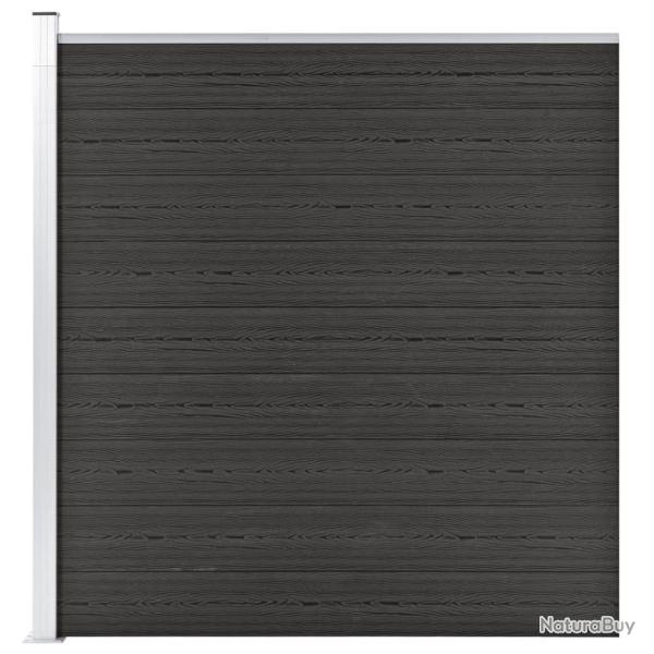 Cl�ture de jardin WPC 175x186 cm Gris