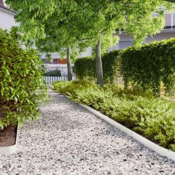 Bordures de pelouse 50 pcs blanc 10x103 cm acier lamin&eacute; &agrave; froid