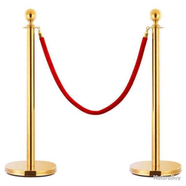 Corde de colonne Rouge et dor� Velours