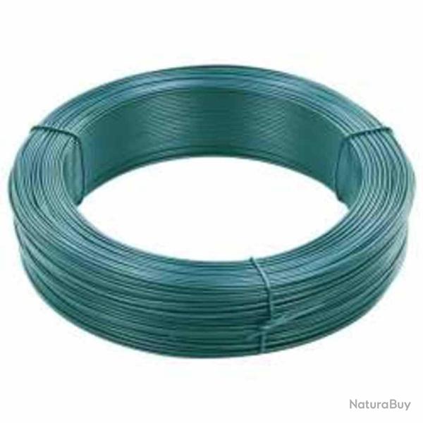 Fil de liaison de clture 250 m 2,3/3,8 mm Acier Vert noirtre alsavelo