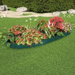 Bordures de jardin 10 pcs Vert 65x15 cm PP