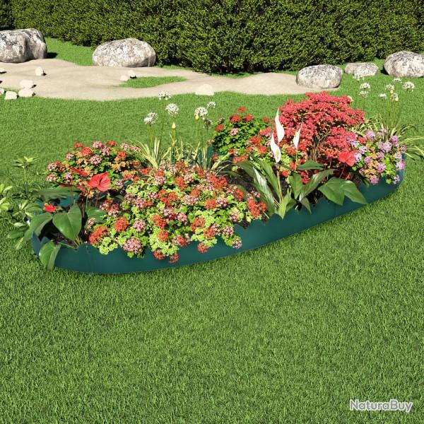 Bordures de jardin 10 pcs Vert 65x15 cm PP