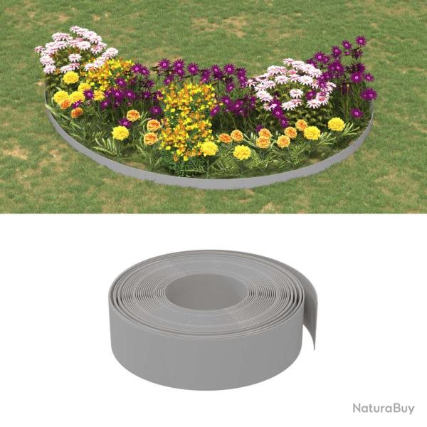 Bordure de jardin gris 10 m 15 cm poly�thyl�ne alsavelo