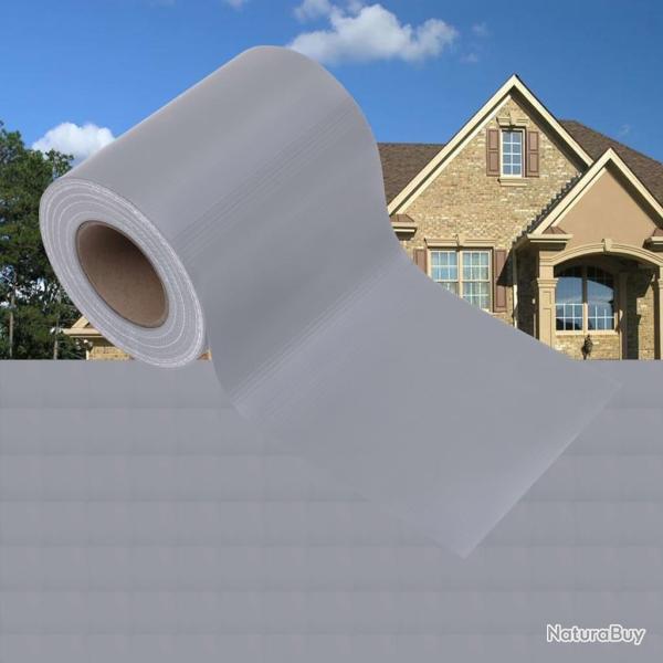 �cran d'intimit� de jardin PVC 35x0,19 m Gris clair mat