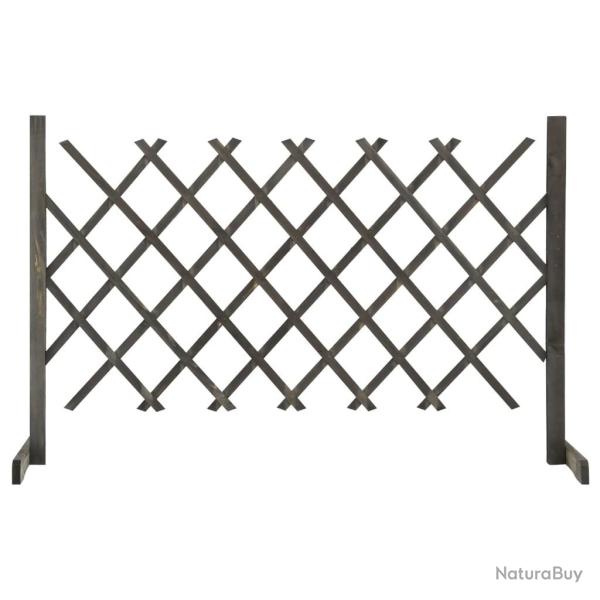 Cl�ture en treillis de jardin Gris 120x90 cm Bois de sapin alsavelo