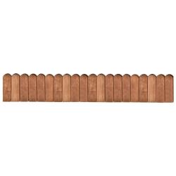 Rouleau de bordure Marron 120 cm Bois de pin impr&eacute;gn&eacute;