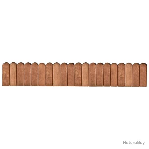 Rouleau de bordure Marron 120 cm Bois de pin impr�gn� alsavelo