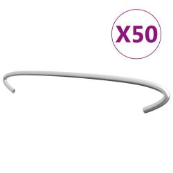 Crochets de gabion 50 pcs Acier galvanis&eacute; 40 cm