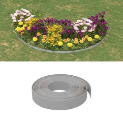 Bordures de jardin 3 pcs gris 10 m 10 cm poly&eacute;thyl&egrave;ne