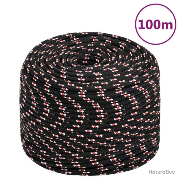 Corde de bateau Noir 10 mm 100 m Polypropylne alsavelo