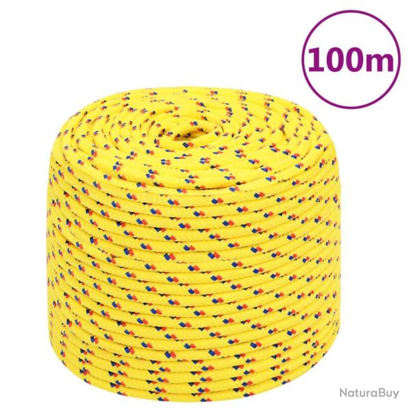 Corde de bateau Jaune 10 mm 100 m Polypropyl�ne