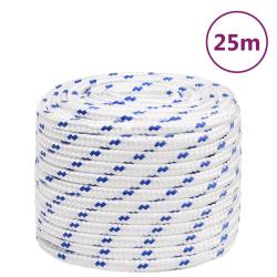 Corde de bateau Blanc 16 mm 25 m Polypropyl&egrave;ne