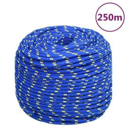 Corde de bateau Bleu 6 mm 250 m Polypropyl&egrave;ne