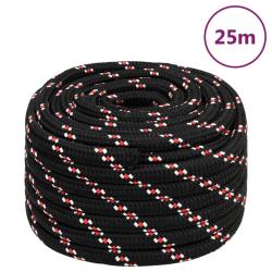 Corde de bateau Noir 20 mm 25 m Polypropyl&egrave;ne