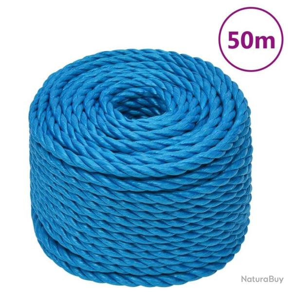 Corde de travail Bleu 16 mm 50 m polypropyl�ne