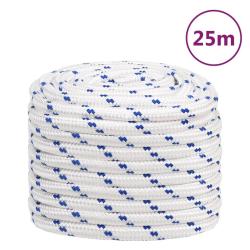Corde de bateau Blanc 20 mm 25 m Polypropyl&egrave;ne
