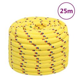 Corde de bateau Jaune 20 mm 25 m Polypropyl&egrave;ne
