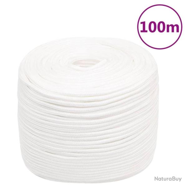 Corde de bateau Blanc complet 8 mm 100 m Polypropyl�ne alsavelo