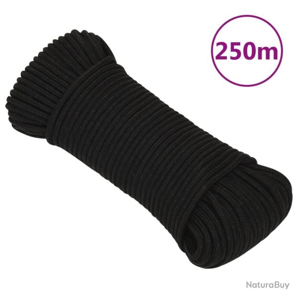 Corde de travail Noir 4 mm 250 m Polyester alsavelo