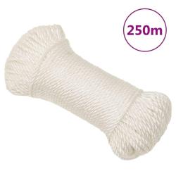 Corde de travail Blanc 6 mm 250 m polypropyl&egrave;ne