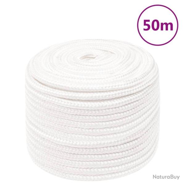 Corde de bateau Blanc complet 12 mm 50 m Polypropylne alsavelo