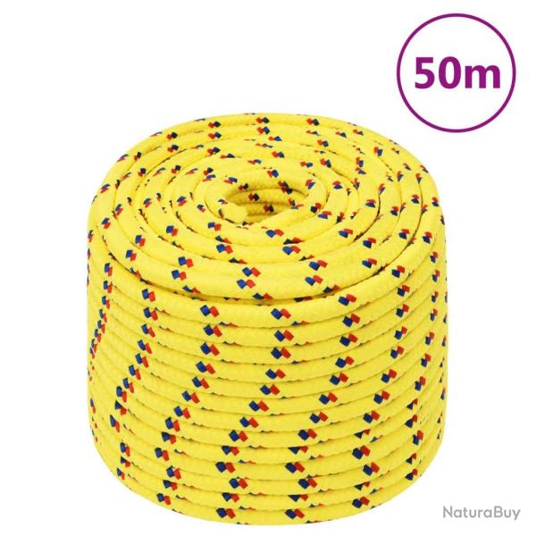 Corde de bateau Jaune 12 mm 50 m Polypropyl�ne