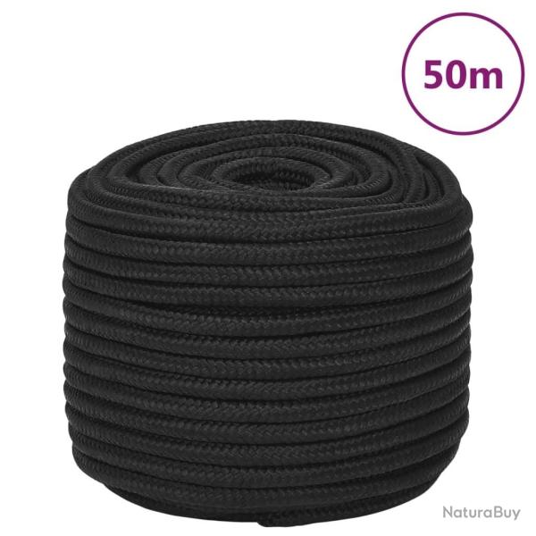 Corde de bateau Noir complet 12 mm 50 m Polypropyl�ne