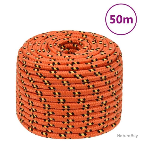 Corde de bateau Orange 12 mm 50 m Polypropyl�ne