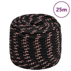 Corde de bateau Noir 18 mm 25 m Polypropyl&egrave;ne