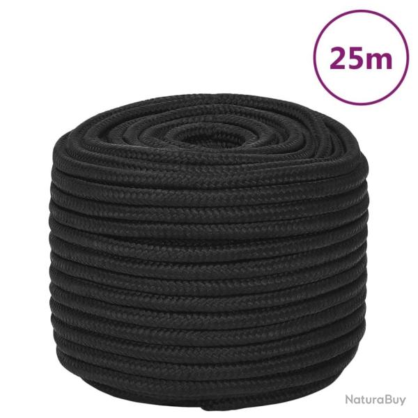 Corde de bateau Noir complet 12 mm 25 m Polypropyl�ne alsavelo