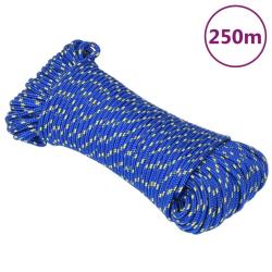 Corde de bateau Bleu 4 mm 250 m Polypropyl&egrave;ne