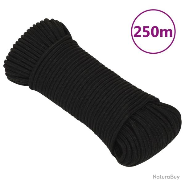 Corde de travail Noir 3 mm 250 m Polyester alsavelo