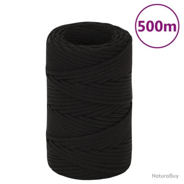 Corde de travail Noir 2 mm 500 m Polyester alsavelo