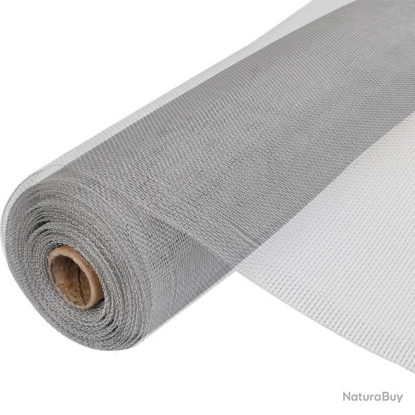 Moustiquaire en maille d'aluminium 100x500 cm argent�