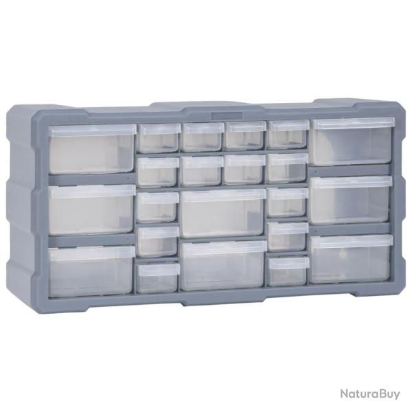 Organisateur multi-tiroirs avec 22 tiroirs 49x16x25,5 cm