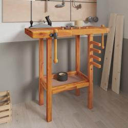 &Eacute;tabli avec &eacute;taux 92x48x83 cm Bois massif d'acacia