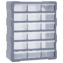 Organisateur multi-tiroirs avec 18 tiroirs centraux 38x16x47 cm