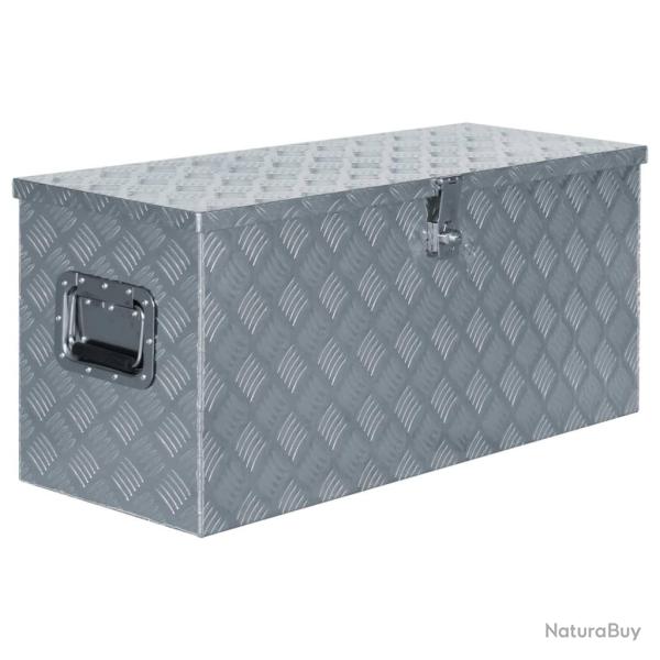 Bo�te en aluminium 90,5x35x40 cm Argent�